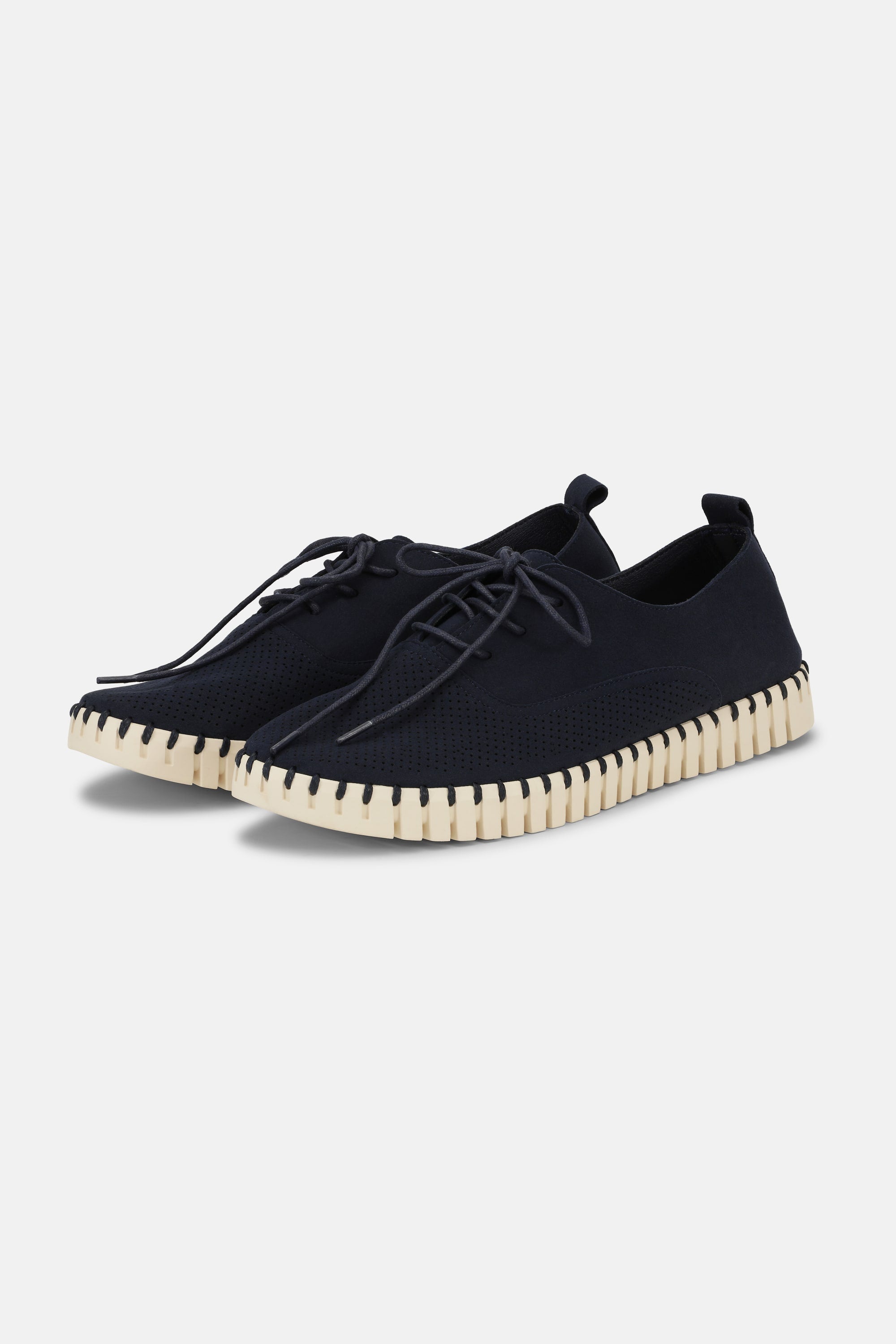 Herresko Med Lisser - Dark Indigo Pearled Ivory
